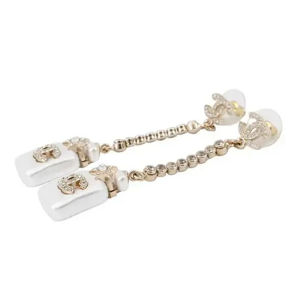 Chanel Cc Logo Earrings Metal #209867C14B - Picture 2 of 9